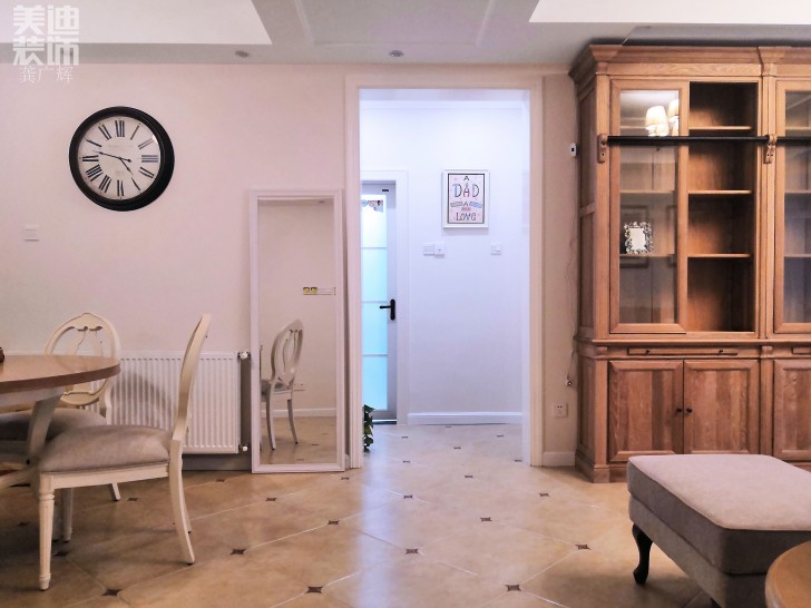 方小區(qū)128小美風格裝修案例實拍圖--客餐廳