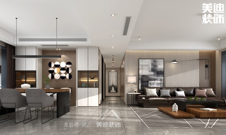 清溪川188平方米現(xiàn)代loft風(fēng)格裝修案例效果圖--過道