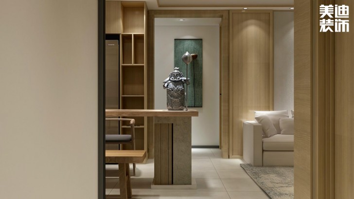 萬達湖公館100平米新中式風格案例效果圖--其他