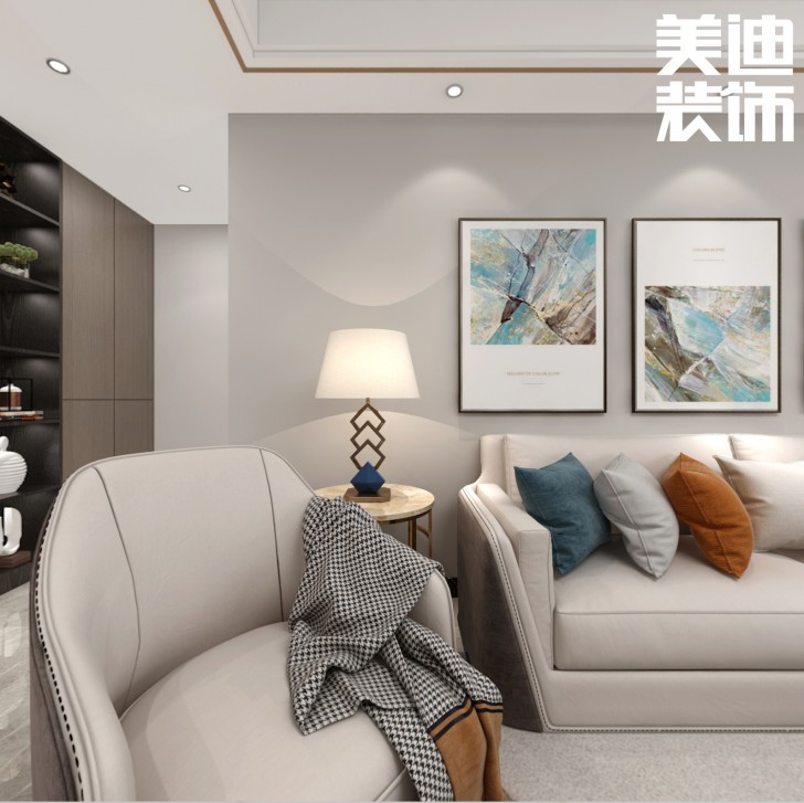 三湘小區120㎡現代輕奢風格案例效果圖--其他