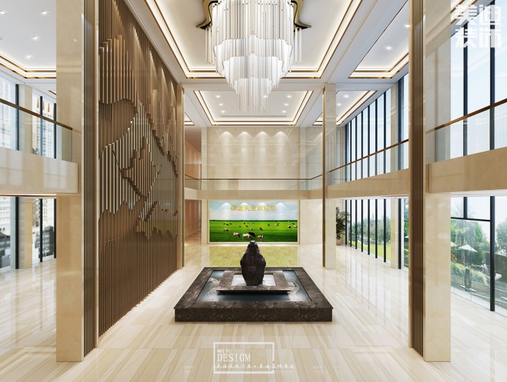 貴州御諾乳業公司8500平米辦公樓裝修效果圖