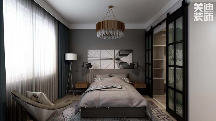 長盛嵐庭105㎡現代風格案例效果圖