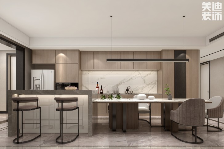 楚天逸品260㎡極簡(jiǎn)主義風(fēng)格案例效果圖