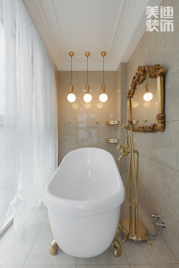 五礦沁園金城300平方米法式風格案例效果圖--衛生間