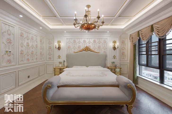 五礦沁園金城300平方米法式風格案例效果圖--臥室
