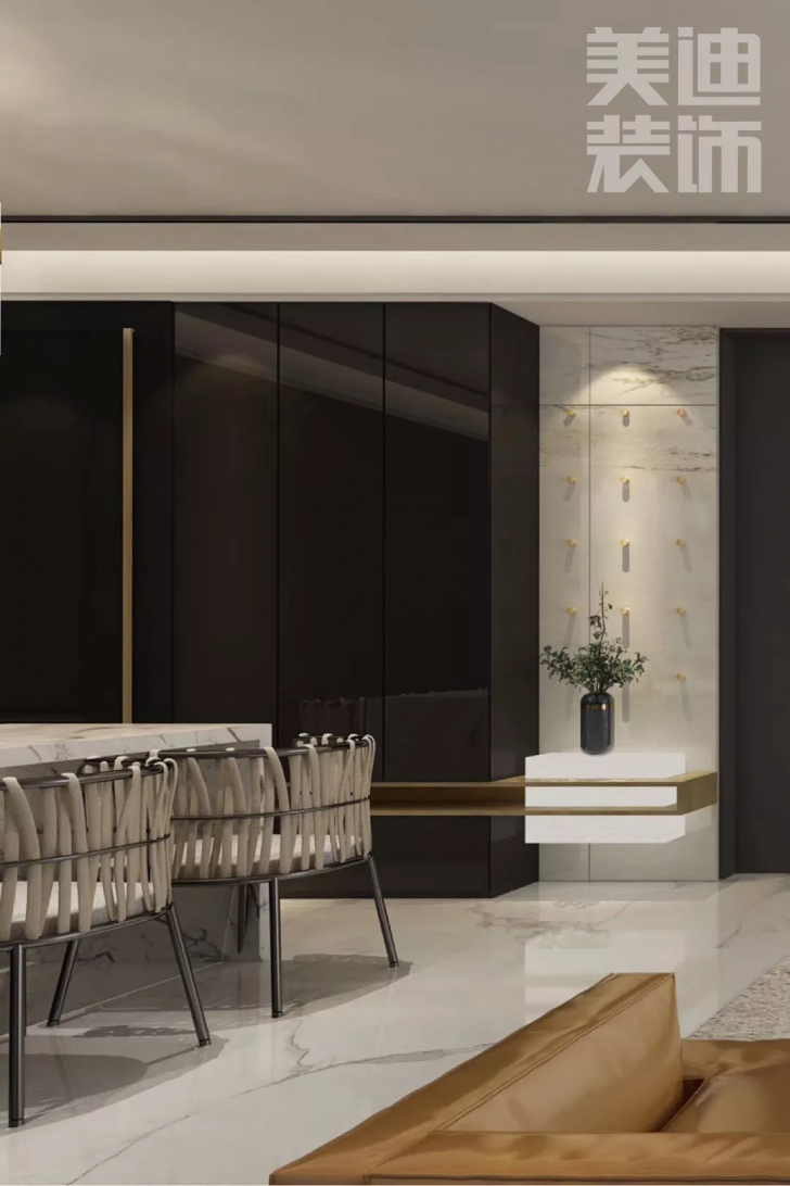 景秀世紀140平方米現代風格案例效果圖--餐廳