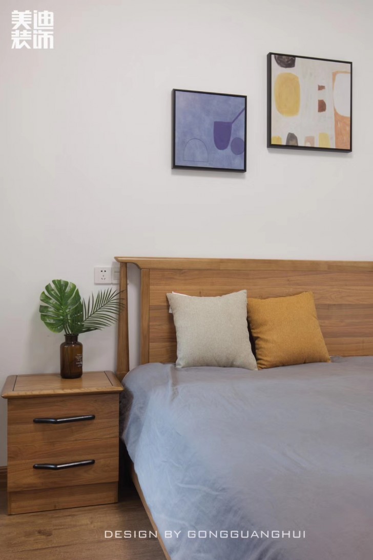北京御園130平方米北歐風格案例效果圖--臥室