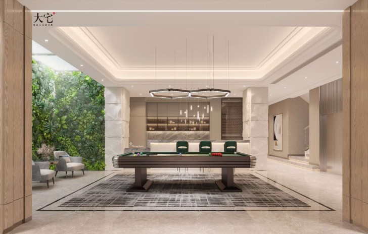 龍湖湘風(fēng)原著1248平方米現(xiàn)代輕奢風(fēng)格案例效果圖-地下室