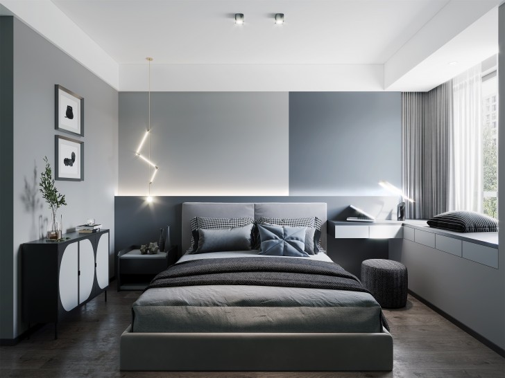 長沙裝修公司美迪裝飾-明昇壹城140平米現(xiàn)代風(fēng)格造價(jià)30萬	